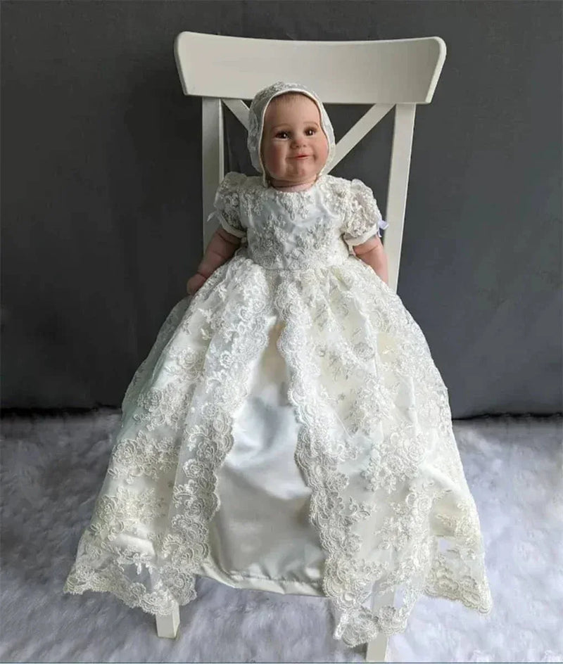 Elegant Special Occasion Gown for Baby Girls Baptism – The Palm Beach Baby