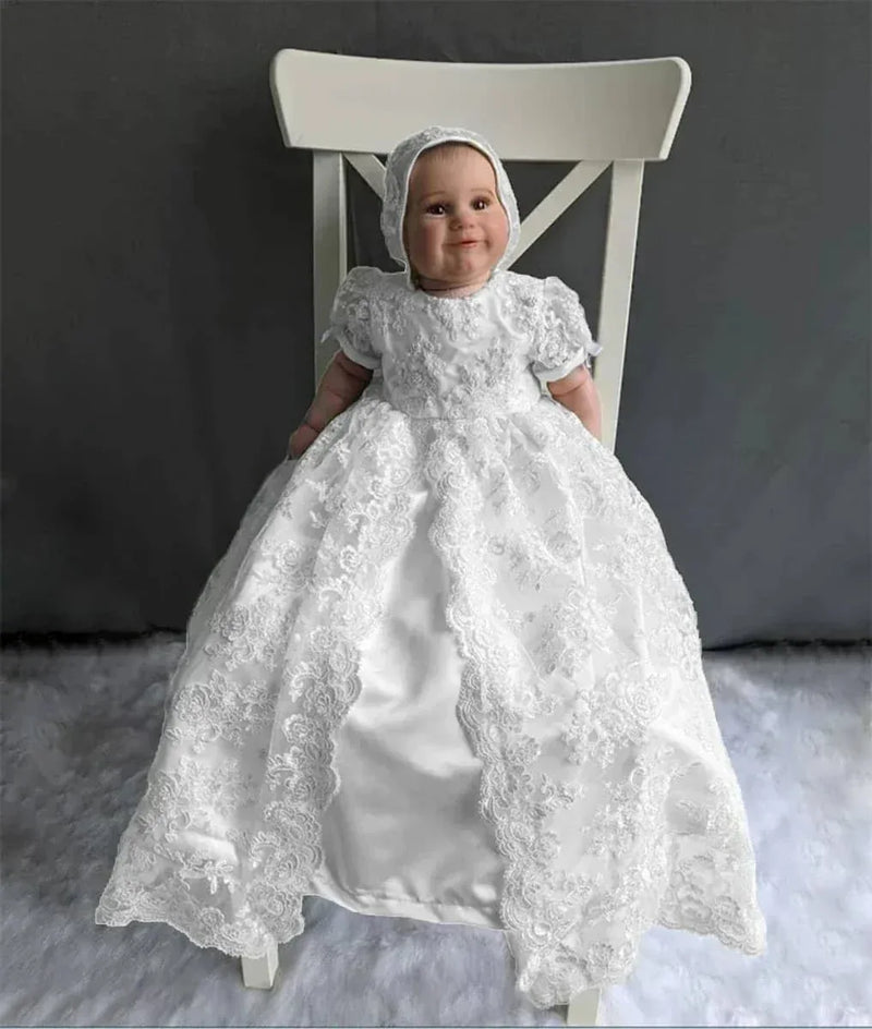 Elegant Special Occasion Gown for Baby Girls Baptism The Palm Beach Baby Elegant Special Occasion Gown for Baby Girls Baptism The Palm Beach Baby