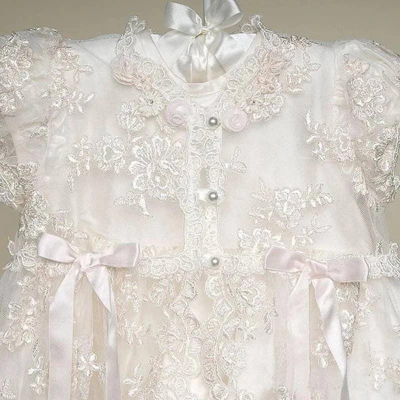 Heirloom Lace Baby Gown Set for Special Occasions - The Palm Beach Baby