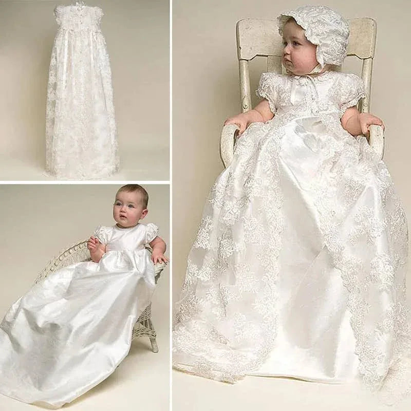 Heirloom Lace Baby Gown Set for Special Occasions - The Palm Beach Baby