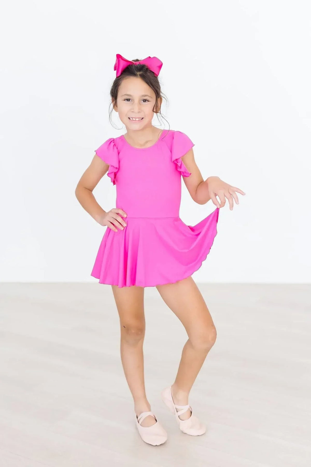 Hot Pink Twirl Leotard for Toddlers - The Palm Beach Baby