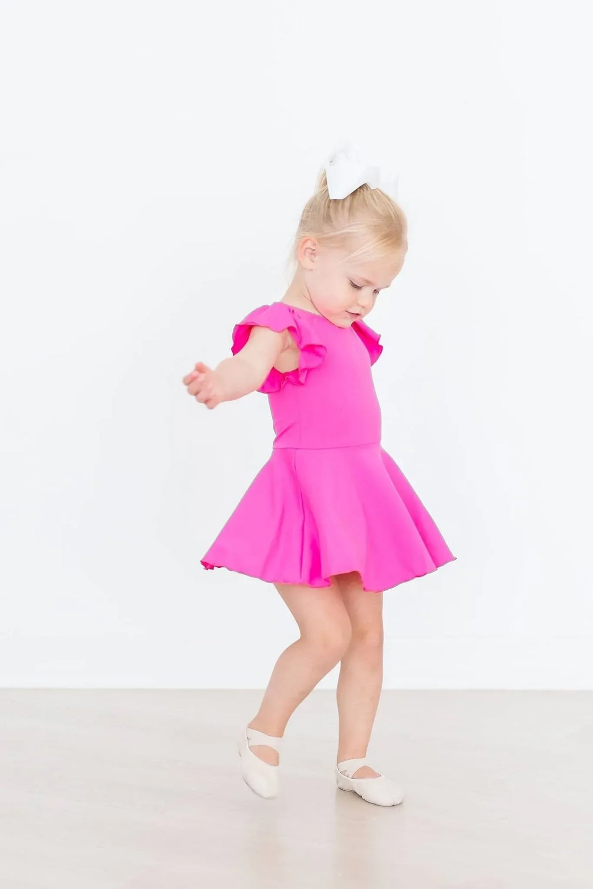 Hot Pink Twirl Leotard for Toddlers - The Palm Beach Baby