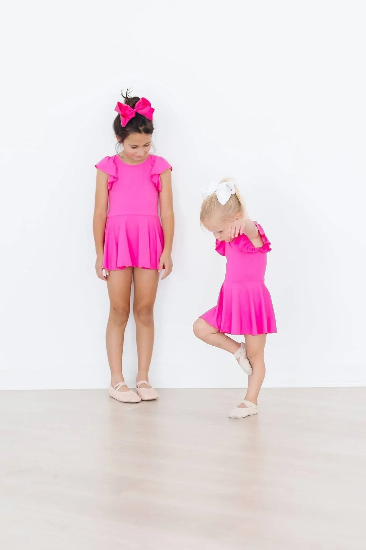 Hot Pink Twirl Leotard for Toddlers - The Palm Beach Baby
