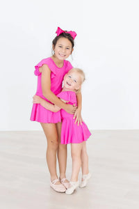 Hot Pink Twirl Leotard for Toddlers - The Palm Beach Baby