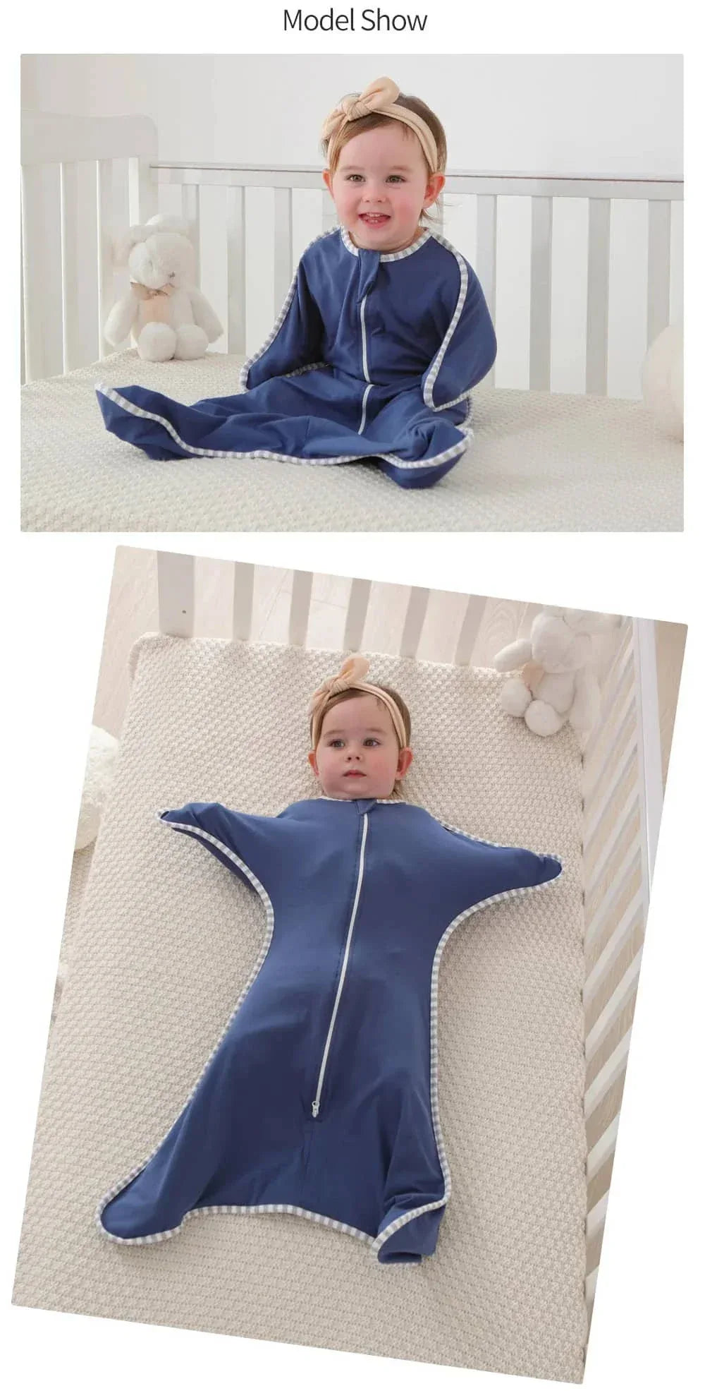 Insuilar Cotton Baby Sleeping Sack for Comfort & Safety - The Palm Beach Baby
