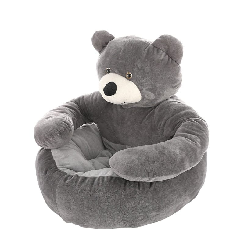 Grey / 45x45X40cm Adorable Animal-Themed Pet Bed -The Palm Beach Baby