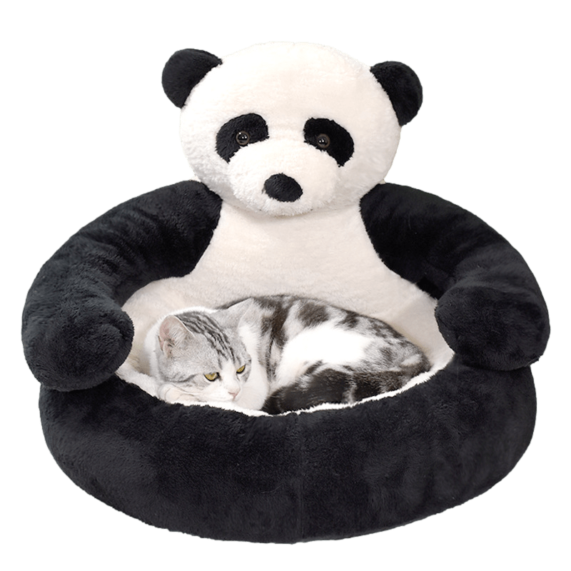 Panda / 45x45X40cm Adorable Animal-Themed Pet Bed -The Palm Beach Baby