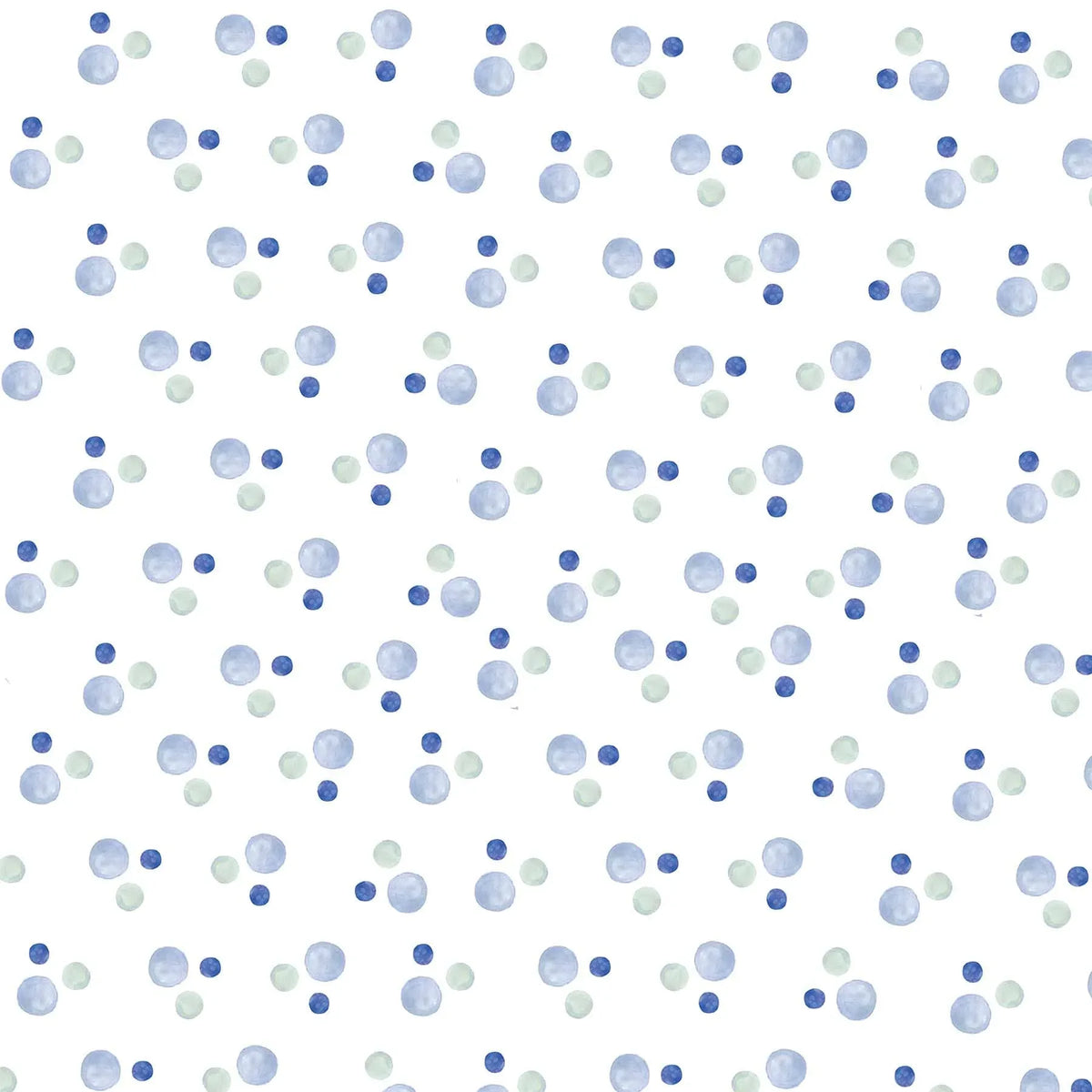 Newborn baby knotted sleep sacks in white with blue and green polka dots soft cotton