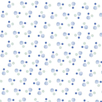 Newborn baby knotted sleep sacks in white with blue and green polka dots soft cotton