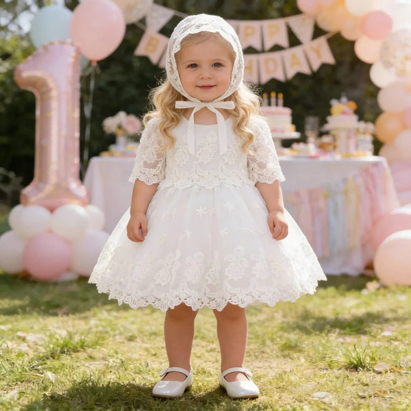 Charming Lace Baby Dress for Special Occasions and Baptisms – The Palm Beach Baby