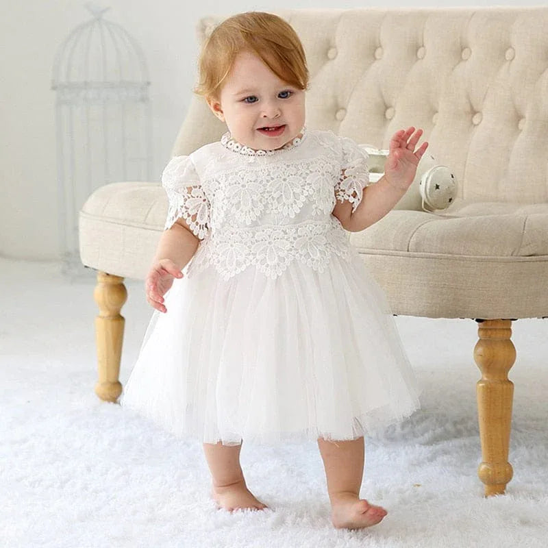 Beatrice-Ann Lace Baby Girl Dress  The Palm Beach Baby