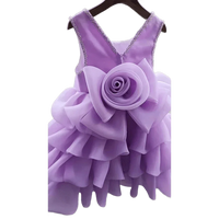 Charlotte Luxury Flower Girl Dress with 3D Floral Design - The Palm Beach Baby