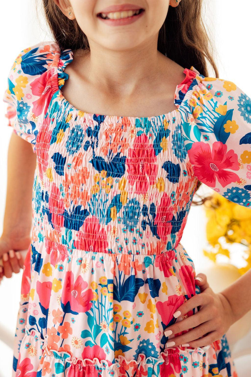 Sunshine Garden Smocked Ruffle Dress - The Palm Beach Baby Mila & Rose ®