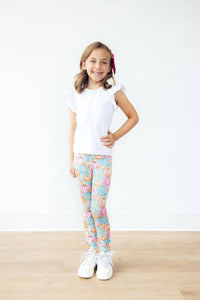 Preppy Pumpkin Leggings for Girls - Stylishly Comfortable - The Palm Beach Baby