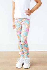 Preppy Pumpkin Leggings for Girls - Stylishly Comfortable - The Palm Beach Baby