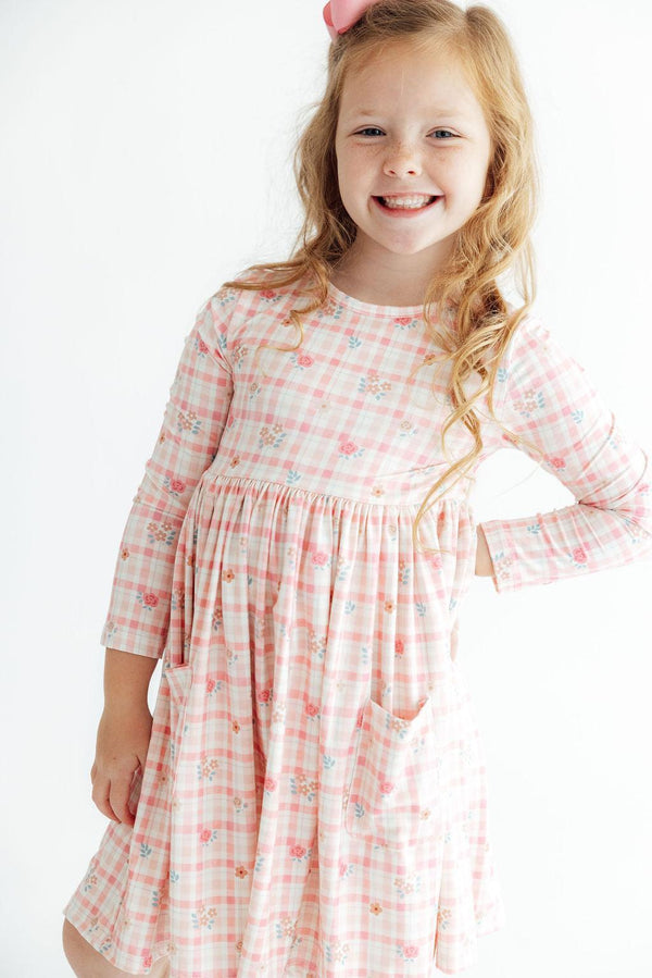 Off the Grid Long Sleeve Pocket Twirl Dress