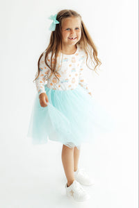 Pumpkin Spice Pups Long SleeveTutu Dress - The Palm Beach Baby