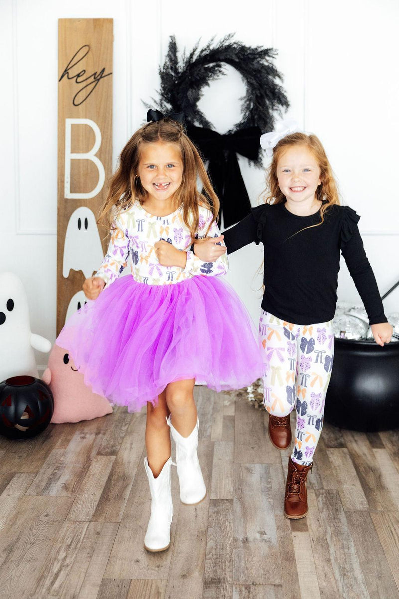Tied with a Boo L/S Tutu Dress - The Palm Beach Baby Mila & Rose ®