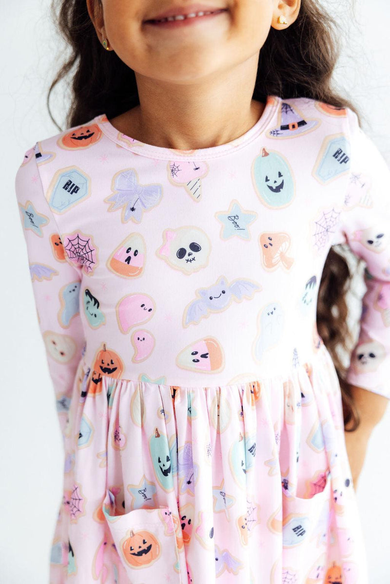 Sugar Rush Long Sleeve Pocket Twirl Dress - The Palm Beach Baby Mila & Rose ®