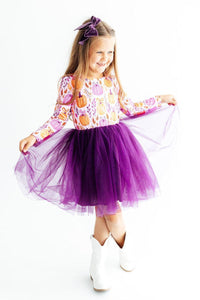 Gourdgeous Long SleeveTutu Dress - The Palm Beach Baby