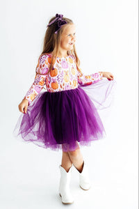 Gourdgeous Long SleeveTutu Dress - The Palm Beach Baby
