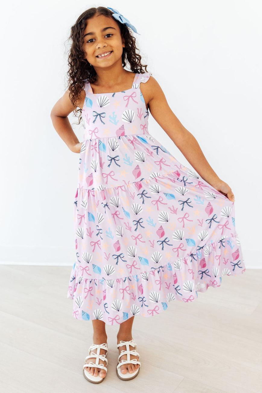 Beachside Bows Ruffle Maxi Dress - The Palm Beach Baby Mila & Rose ®