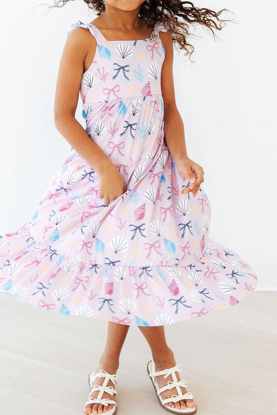 Beachside Bows Ruffle Maxi Dress - The Palm Beach Baby Mila & Rose ®