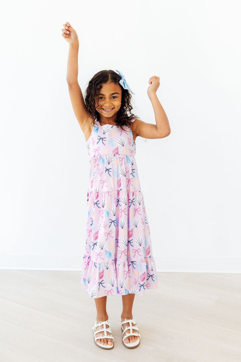 Beachside Bows Ruffle Maxi Dress - The Palm Beach Baby Mila & Rose ®