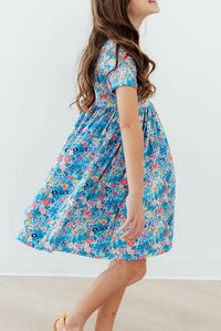 Blooming in Wonderland Short Sleeve Pocket Twirl Dress