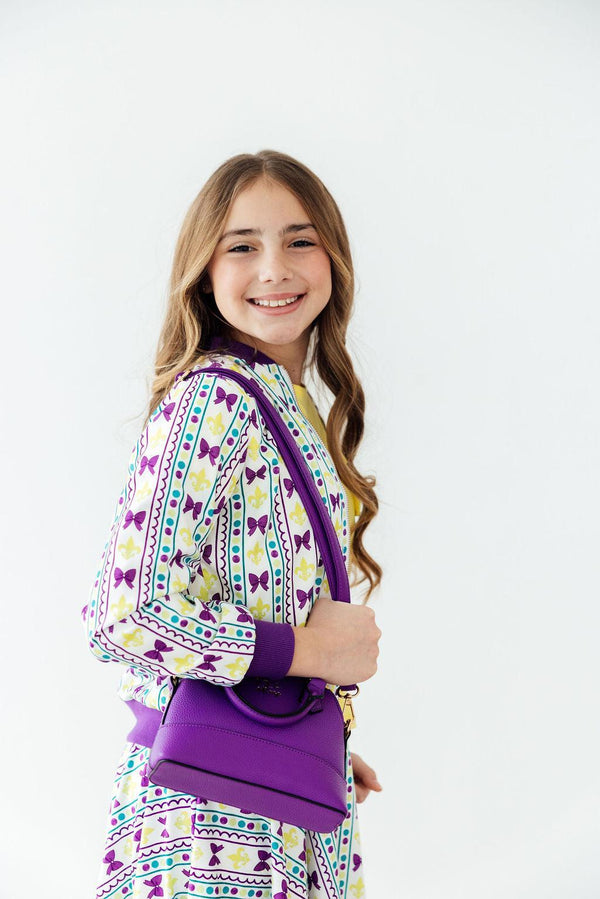 Mardi Gras Satin Jacket for Little Girls - The Palm Beach Baby Mila & Rose ®