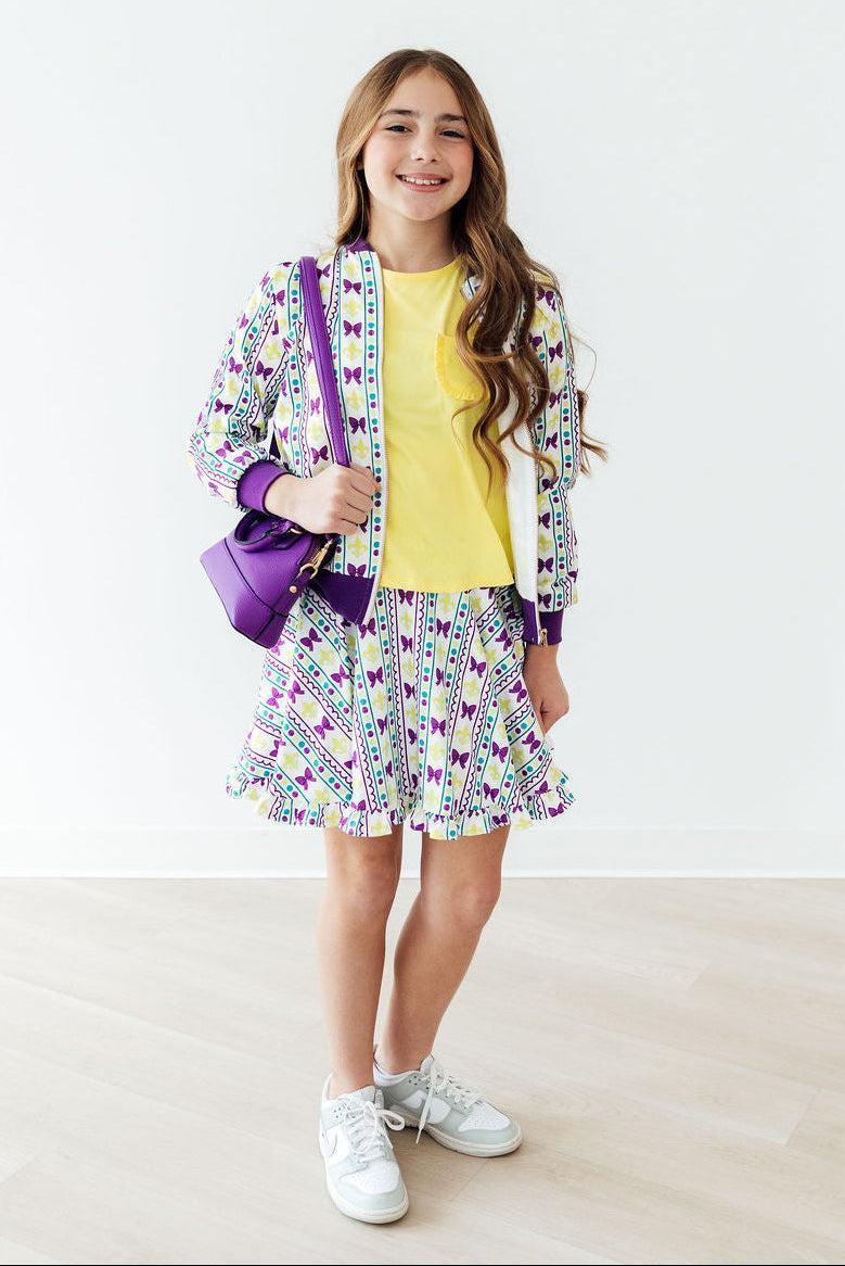 Mardi Gras Satin Jacket for Little Girls - The Palm Beach Baby Mila & Rose ®