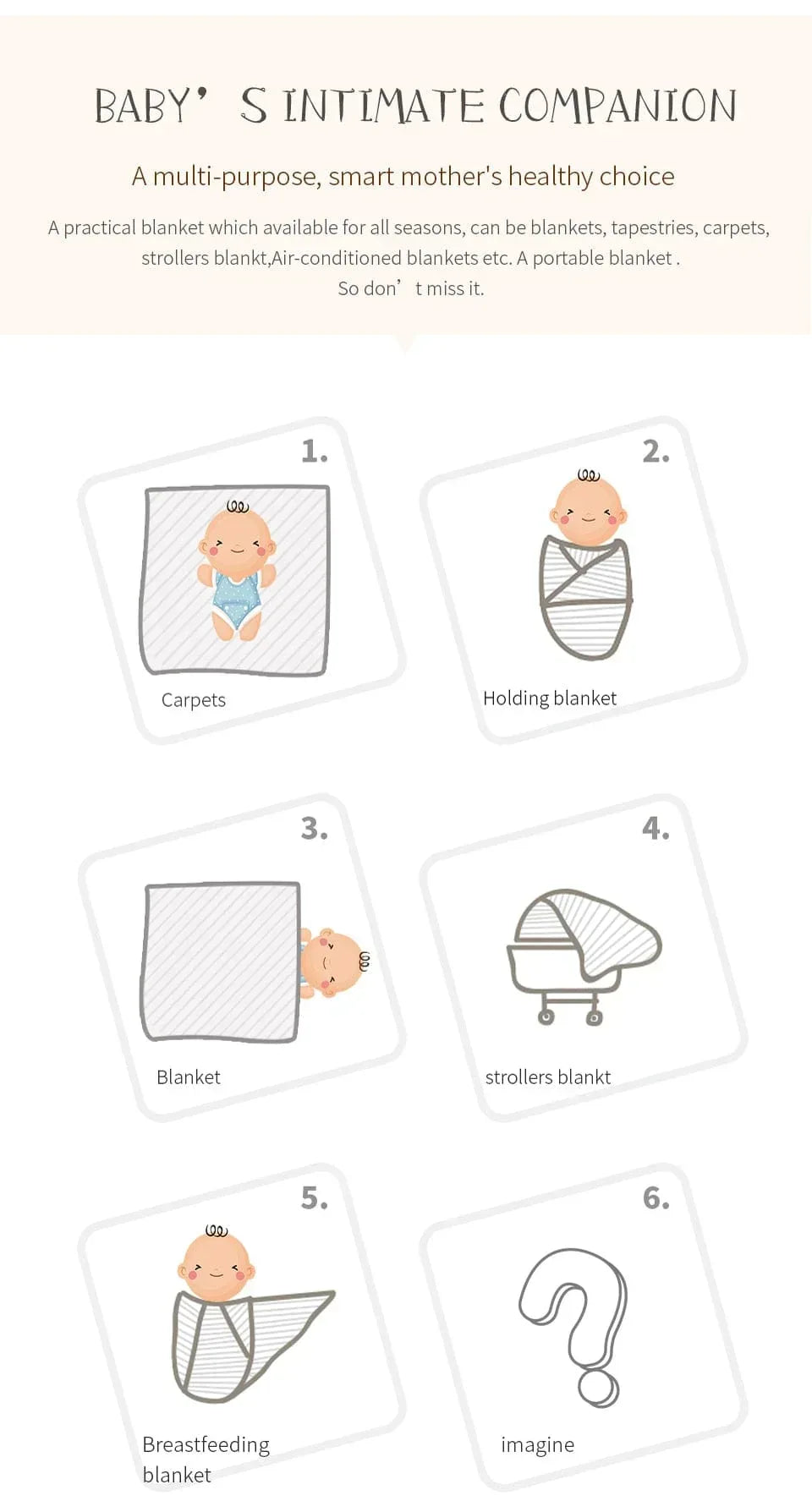 Soft baby bunny blanket in neutral colors suitable for infants, multi-purpose for swaddling and stroller use