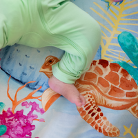 Nestig Mini Crib Compatible: Ocean Crib Sheet