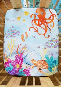 Nestig Mini Crib Compatible: Ocean Crib Sheet