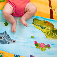 Naptime on the Nile fitted crib sheet