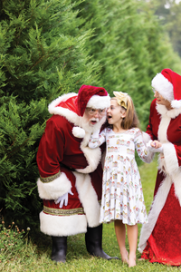 Bayou Wonderland Organic Cotton Christmas Dress for Kids