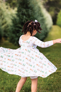 Moo-y Christmas Organic Cotton Christmas Dress for Kids - The Palm Beach Baby