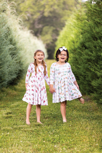 Moo-y Christmas Organic Cotton Christmas Dress for Kids - The Palm Beach Baby