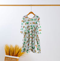Moo-y Christmas Organic Cotton Christmas Dress for Kids - The Palm Beach Baby