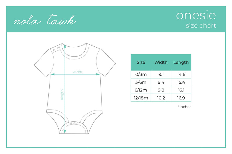 My First Beignet Organic Cotton Baby Onesie - The Palm Beach Baby