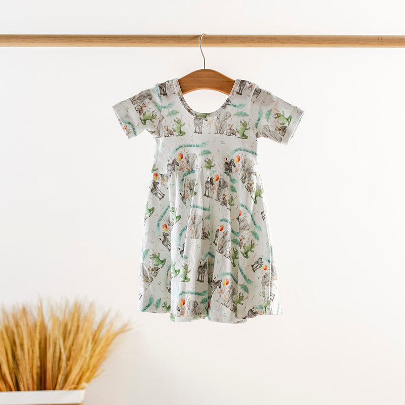 And They All Asked for You Organic Cotton Dress for Girls - The Palm Beach Baby Nola Tawk