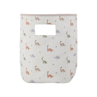 Goosewaddle nursery storage bin with pastel dinosaur print, soft fabric for baby and toddler rooms