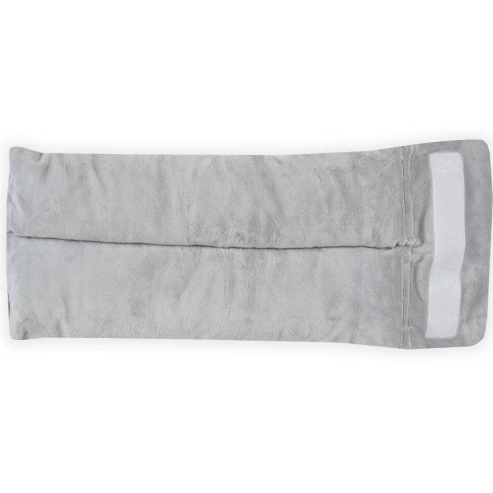 Goosewaddle nursing pillow cover in light gray for newborns with soft plush fabric