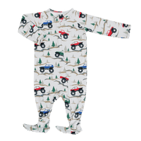 Over the River Zipper Footie - The Palm Beach Baby