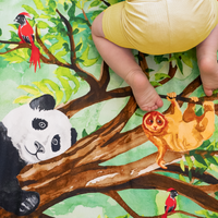 Great Cuddle of Pandas fitted crib sheet