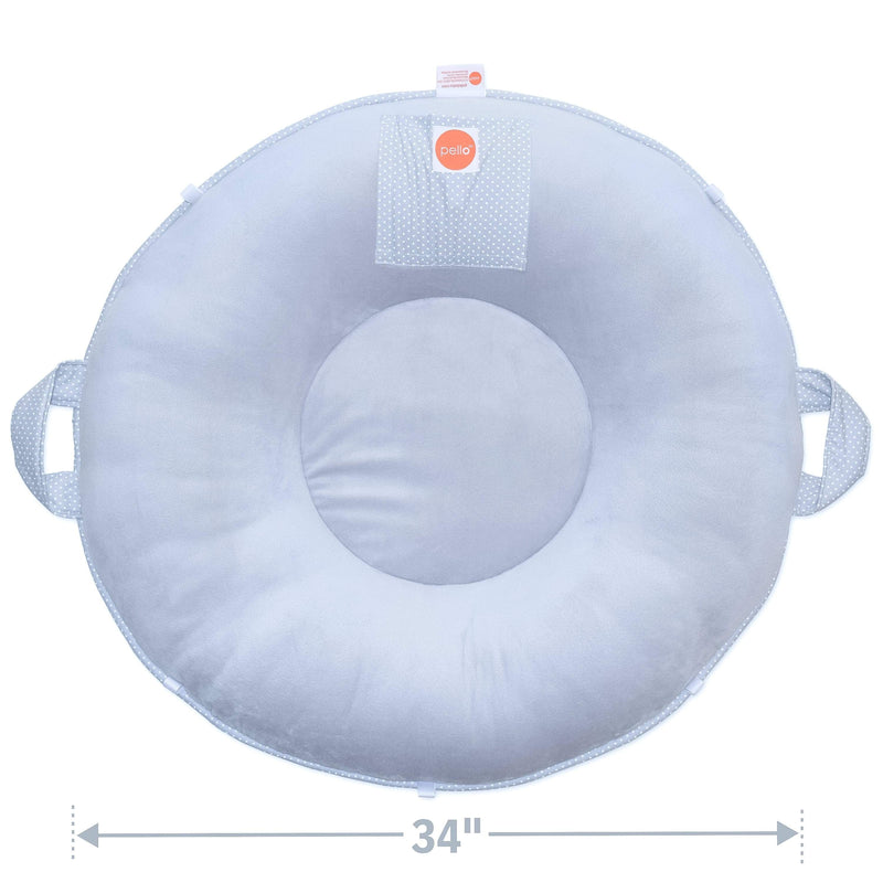 Serenity Light Gray Floor Cushion - 12 Months & Older