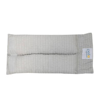 Gray cotton nursing arm pillow for breastfeeding with soft textured fabric by Goosewaddle