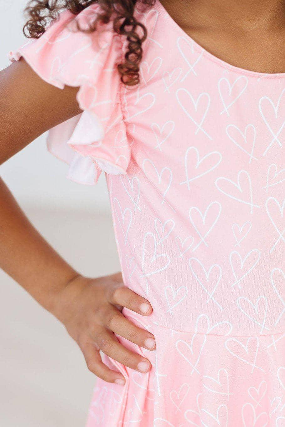 'Feeling Pink' Ballet Leotard for Toddlers Twirl S/S - The Palm Beach Baby