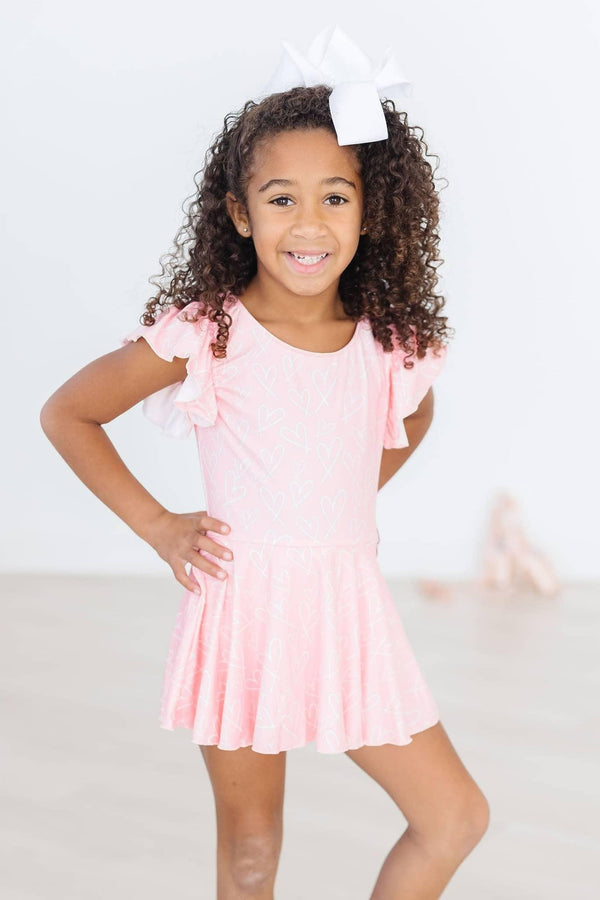 'Feeling Pink' Ballet Leotard for Toddlers Twirl S/S - The Palm Beach Baby