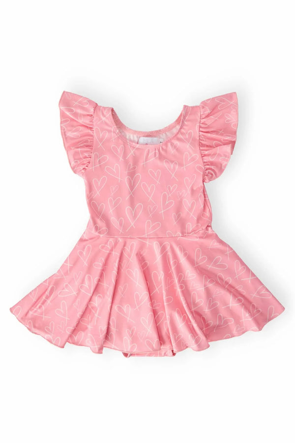 'Feeling Pink' Ballet Leotard for Toddlers Twirl S/S - The Palm Beach Baby